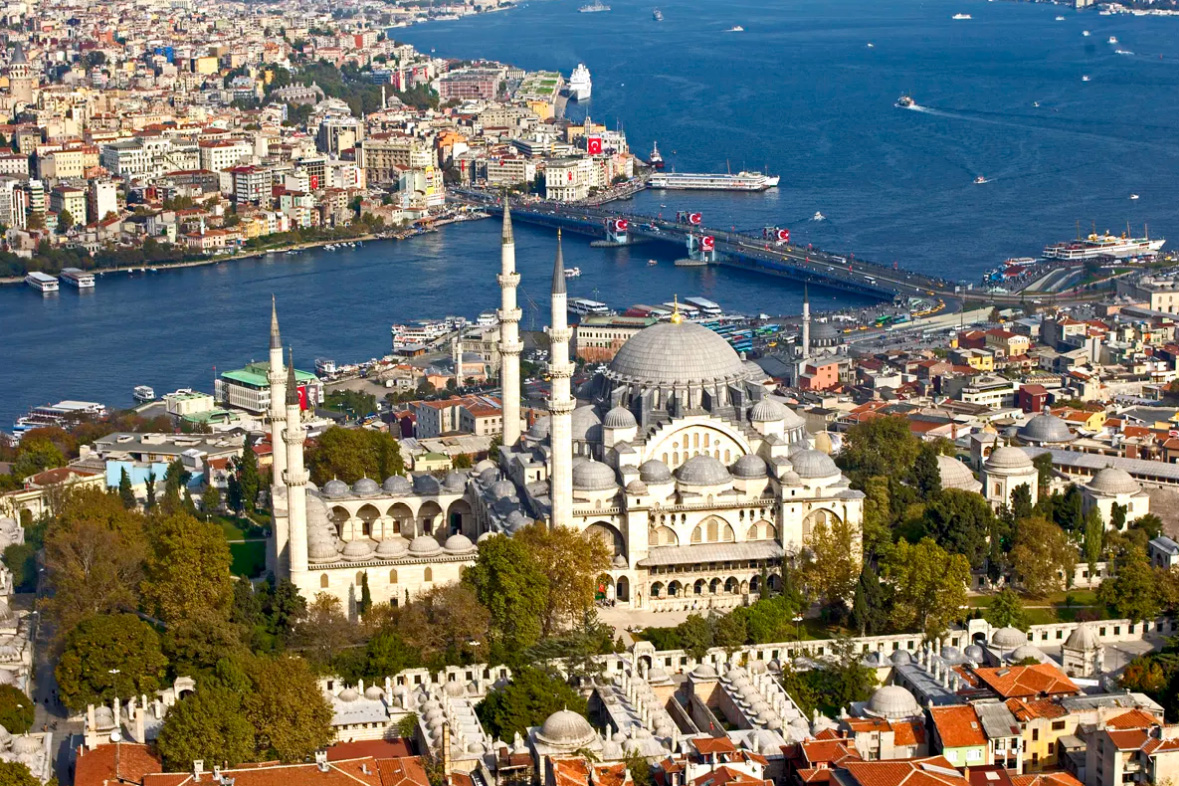 Фото Стамбула с высоты птичьего полёта